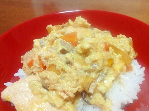 鶏胸肉でさっぱり親子丼☆